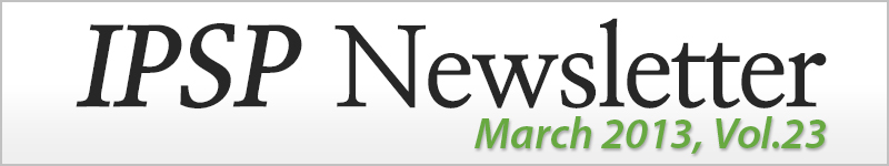 IPSP Newsletter March 2013, vol.23