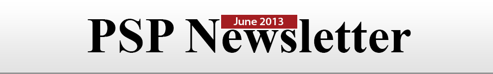 PSP Newsletter June 2013, vol.25