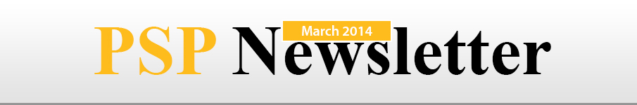 PSP Newsletter March 2014, vol.29